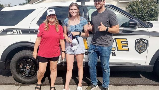 Carter-Couch family members win the National Night Out treasure hunt in Hermiston.